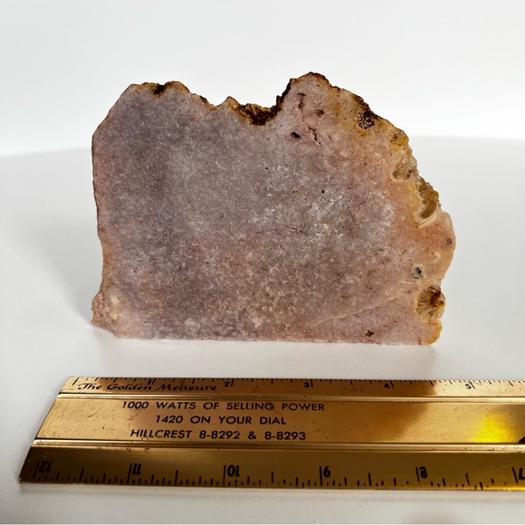 Pink Amethyst Half Polished Half Rough Display Specimen From Brazil New Crystal - Picture 9 of 10